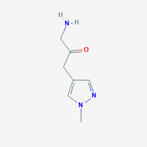 1-Amino-3-(1-methyl-1H-pyrazol-4-yl)propan-2-one