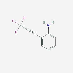 2-(Trifluoroprop-1-YN-1-YL)aniline