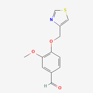 3-Methoxy-4-(1,3-thiazol-4-ylmethoxy)benzaldehyde