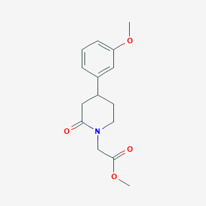 Methyl 2-[4-(3-methoxyphenyl)-2-oxopiperidin-1-yl]acetate