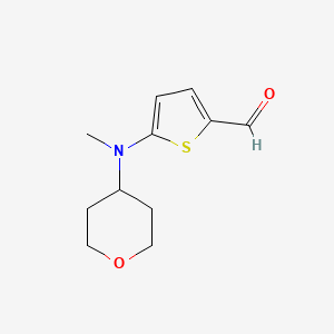 5-[Methyl(oxan-4-yl)amino]thiophene-2-carbaldehyde