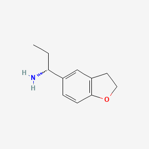 (1R)-1-(2,3-dihydro-1-benzofuran-5-yl)propan-1-amine