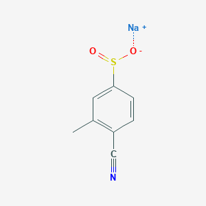 Sodium 4-cyano-3-methylbenzene-1-sulfinate