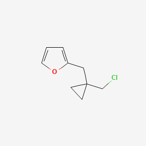 2-((1-(Chloromethyl)cyclopropyl)methyl)furan