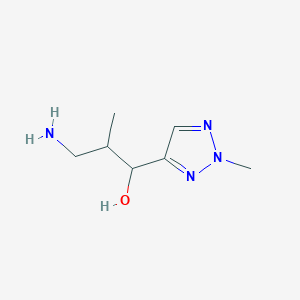 3-Amino-2-methyl-1-(2-methyl-2H-1,2,3-triazol-4-yl)propan-1-ol