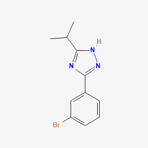 3-(3-bromophenyl)-5-(propan-2-yl)-1H-1,2,4-triazole