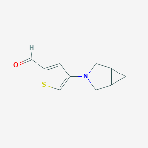 4-{3-Azabicyclo[3.1.0]hexan-3-yl}thiophene-2-carbaldehyde