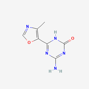 molecular formula C7H7N5O2 B13164710 4-Amino-6-(4-methyl-1,3-oxazol-5-YL)-2,5-dihydro-1,3,5-triazin-2-one 