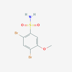 2,4-Dibromo-5-methoxybenzene-1-sulfonamide