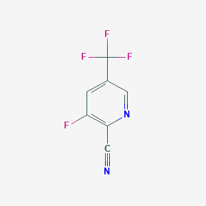 molecular formula C7H2F4N2 B1316472 3-氟-5-(三氟甲基)吡啶-2-腈 CAS No. 80194-71-4