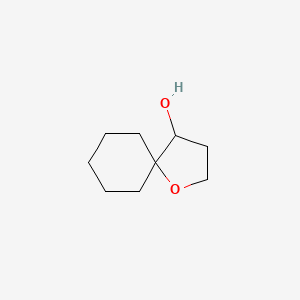 molecular formula C9H16O2 B13164728 1-Oxaspiro[4.5]decan-4-ol 