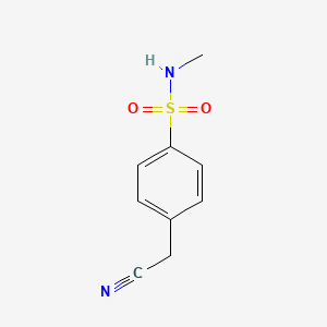 4-((N-methylamino)sulfonyl)benzyl cyanide