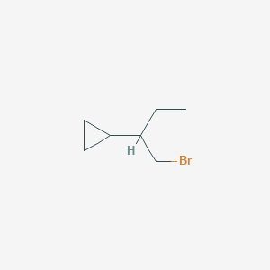 molecular formula C7H13Br B13164742 (1-Bromobutan-2-yl)cyclopropane 