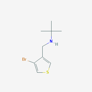 molecular formula C9H14BrNS B13164767 [(4-Bromothiophen-3-yl)methyl](tert-butyl)amine 