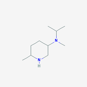 molecular formula C10H22N2 B13164797 N,6-Dimethyl-N-(propan-2-YL)piperidin-3-amine 