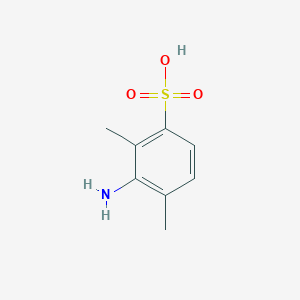 molecular formula C8H11NO3S B13164802 3-Amino-2,4-dimethylbenzene-1-sulfonic acid 