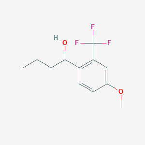 1-[4-Methoxy-2-(trifluoromethyl)phenyl]butan-1-ol