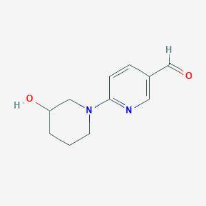 6-(3-Hydroxypiperidin-1-YL)pyridine-3-carbaldehyde