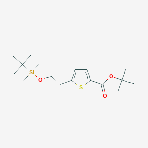 tert-Butyl 5-(2-((tert-butyldimethylsilyl)oxy)ethyl)thiophene-2-carboxylate