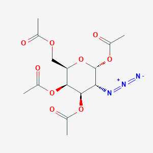 molecular formula C14H19N3O9 B1316483 1,3,4,6-四-O-乙酰基-2-叠氮基-2-脱氧-A-D-半乳呋喃糖 CAS No. 67817-30-5