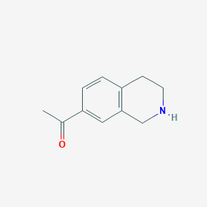molecular formula C11H13NO B1316485 1-(1,2,3,4-四氢异喹啉-7-基)乙酮 CAS No. 82771-59-3
