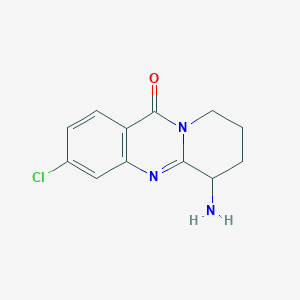 6-amino-3-chloro-6H,7H,8H,9H,11H-pyrido[2,1-b]quinazolin-11-one