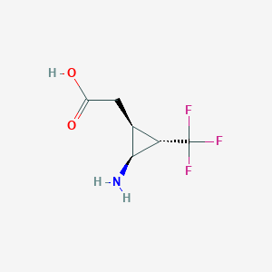 2-[(1S,2S,3S)-2-amino-3-(trifluoromethyl)cyclopropyl]acetic acid