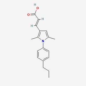 (2E)-3-[2,5-dimethyl-1-(4-propylphenyl)-1H-pyrrol-3-yl]acrylic acid