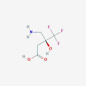 (3S)-4-amino-3-hydroxy-3-(trifluoromethyl)butanoic acid