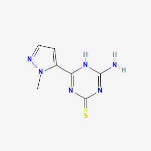 4-Amino-6-(1-methyl-1H-pyrazol-5-YL)-1,3,5-triazine-2-thiol