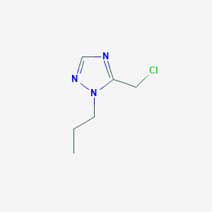 molecular formula C6H10ClN3 B13164930 5-(chloromethyl)-1-propyl-1H-1,2,4-Triazole 