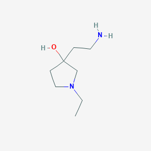 3-(2-Aminoethyl)-1-ethylpyrrolidin-3-ol