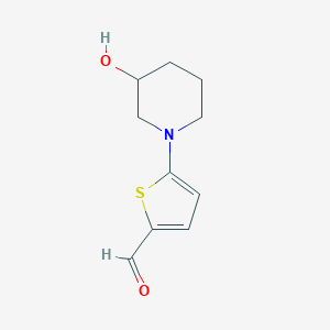 5-(3-Hydroxypiperidin-1-yl)thiophene-2-carbaldehyde