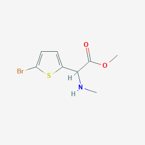 Methyl 2-(5-bromothiophen-2-yl)-2-(methylamino)acetate