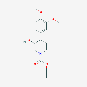 Tert-butyl 4-(3,4-dimethoxyphenyl)-3-hydroxypiperidine-1-carboxylate