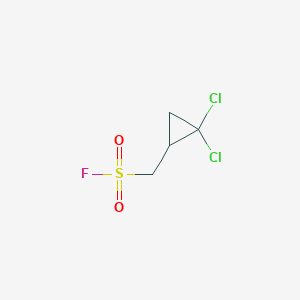 molecular formula C4H5Cl2FO2S B13165033 (2,2-Dichlorocyclopropyl)methanesulfonyl fluoride 