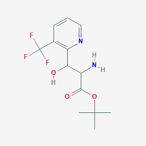 tert-Butyl 2-amino-3-hydroxy-3-[3-(trifluoromethyl)pyridin-2-yl]propanoate