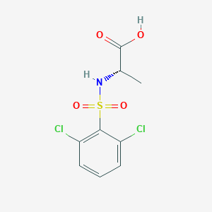 (2S)-2-(2,6-Dichlorobenzenesulfonamido)propanoic acid