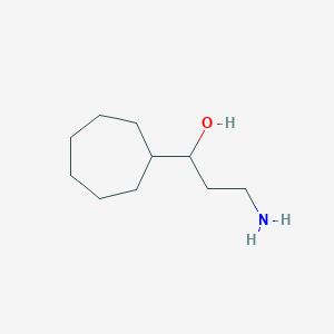 3-Amino-1-cycloheptylpropan-1-ol