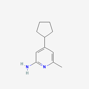 4-Cyclopentyl-6-methylpyridin-2-amine