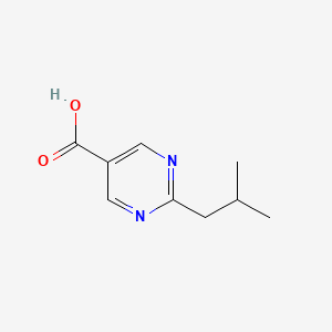 molecular formula C9H12N2O2 B13165120 2-Isobutylpyrimidine-5-carboxylic acid 