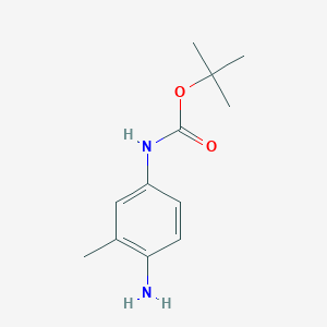 molecular formula C12H18N2O2 B1316514 tert-Butyl (4-amino-3-methylphenyl)carbamate CAS No. 325953-41-1