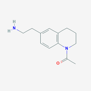 1-[6-(2-Aminoethyl)-1,2,3,4-tetrahydroquinolin-1-yl]ethan-1-one