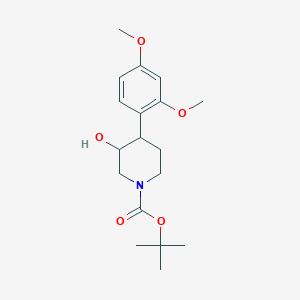 Tert-butyl 4-(2,4-dimethoxyphenyl)-3-hydroxypiperidine-1-carboxylate