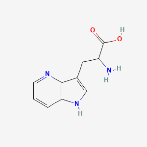 molecular formula C10H11N3O2 B13165183 2-amino-3-(1H-pyrrolo[3,2-b]pyridin-3-yl)propanoic acid 