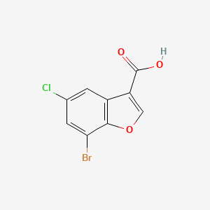 7-Bromo-5-chloro-1-benzofuran-3-carboxylic acid