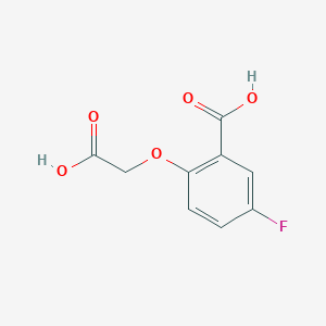 molecular formula C9H7FO5 B1316521 2-(Carboxymethoxy)-5-fluorobenzoic acid CAS No. 60770-24-3