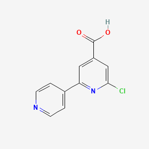 2-Chloro-6-(pyridin-4-YL)pyridine-4-carboxylic acid