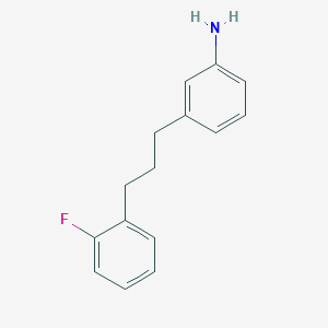 3-[3-(2-Fluorophenyl)propyl]aniline