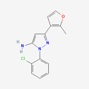 1-(2-chlorophenyl)-3-(2-methyl-3-furyl)-1H-pyrazol-5-amine